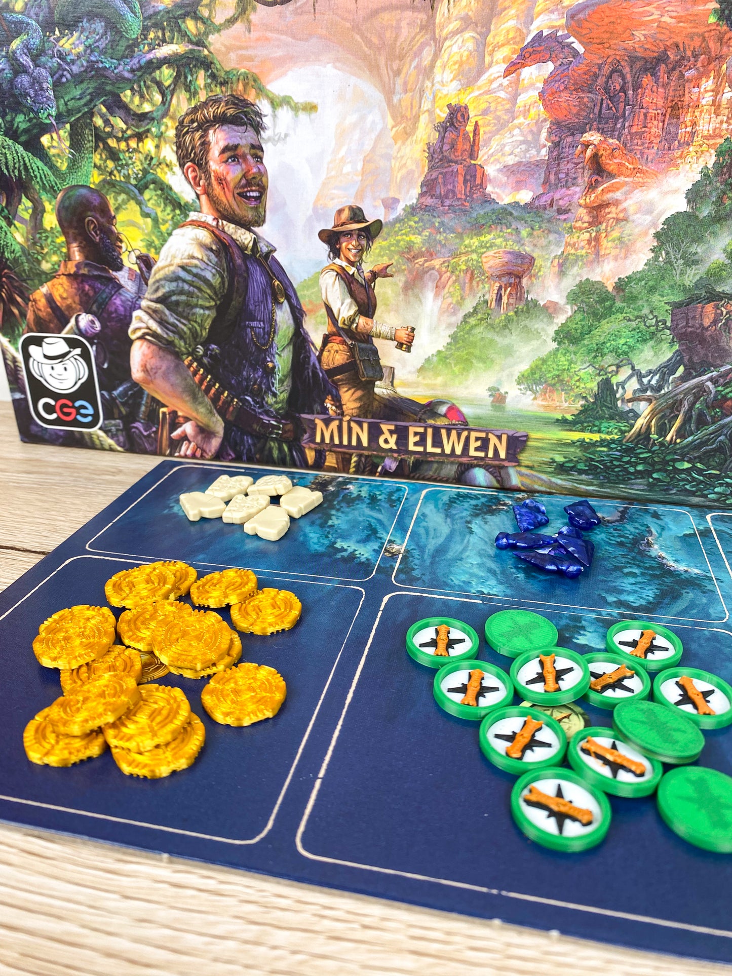 Arnak 3D Token - Münzen und Kompasse