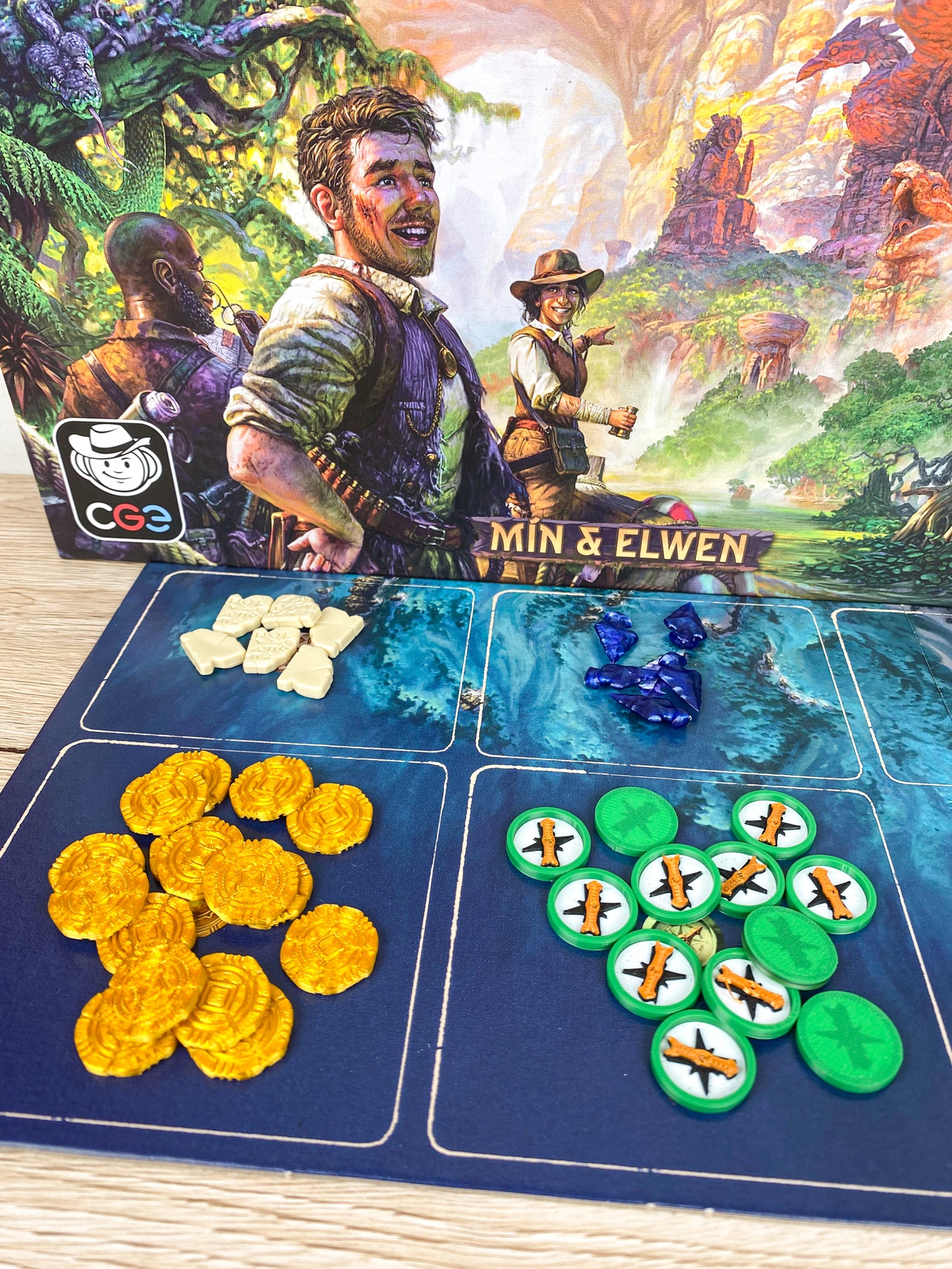 Arnak 3D Token - Münzen und Kompasse