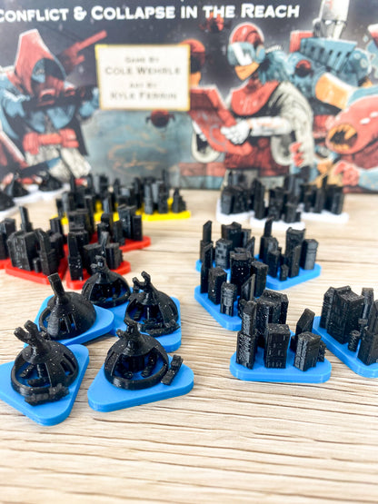 Arcs 3D Token Städte & Raumhäfen