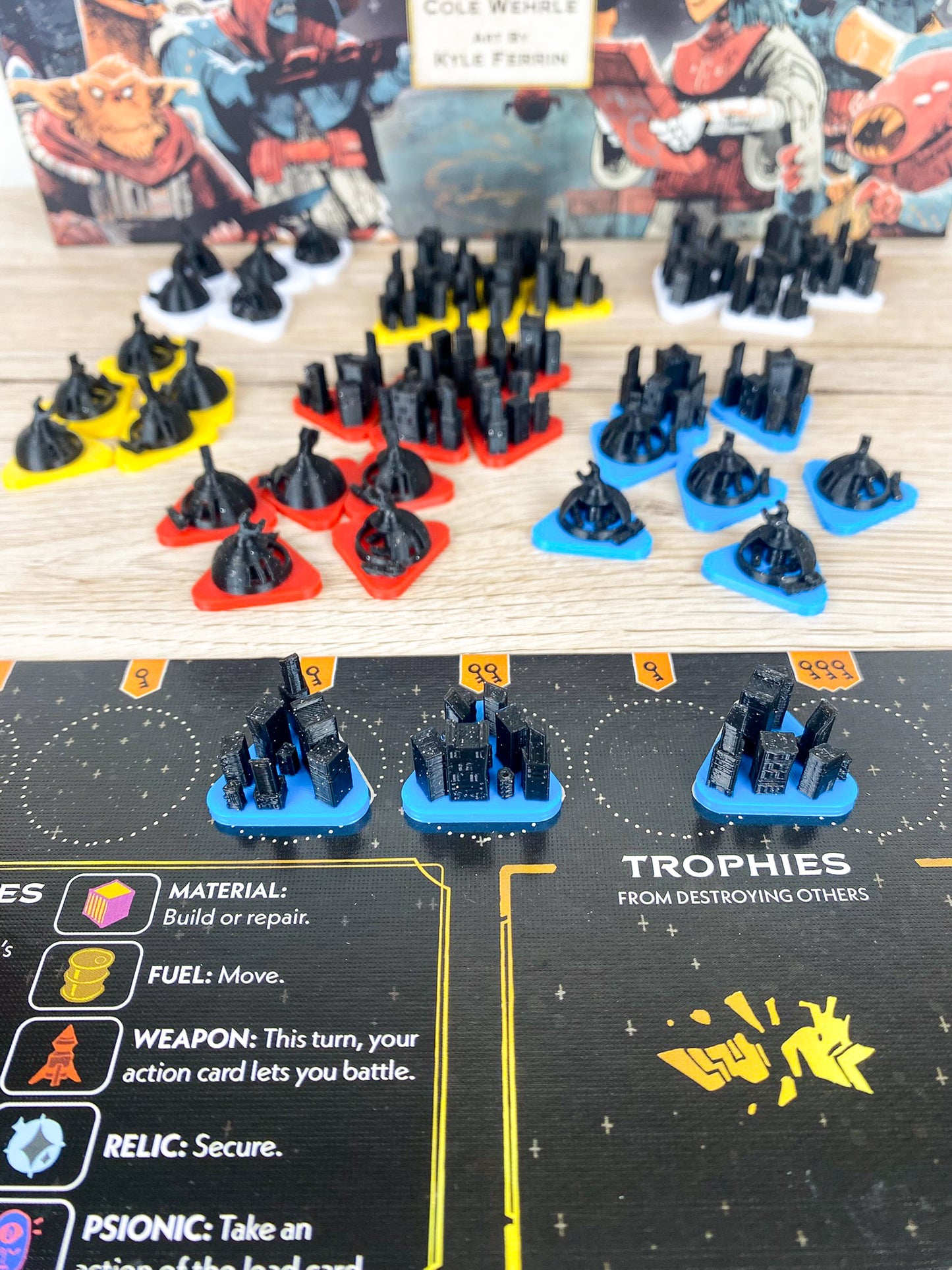 Arcs 3D Token Städte & Raumhäfen