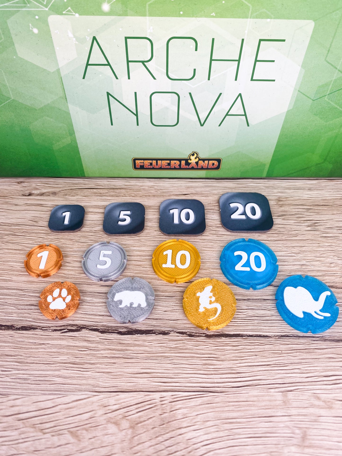 Arche Nova 3D Upgrade Token - Münzen