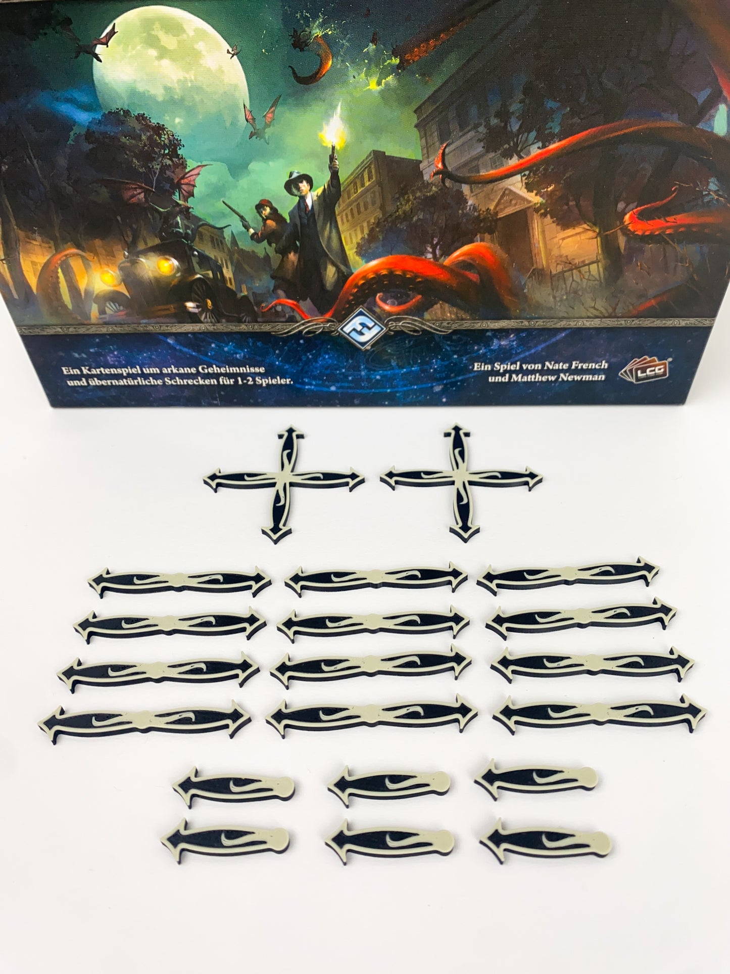 Arkham Horror LCG Verbindungspfeile