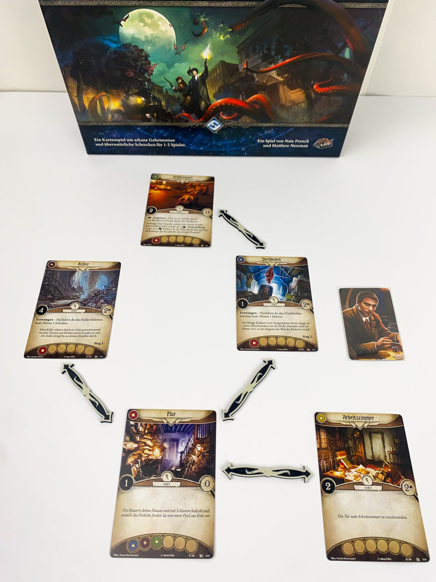 Arkham Horror LCG Verbindungspfeile