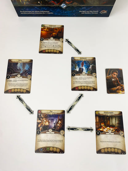 Arkham Horror LCG Verbindungspfeile