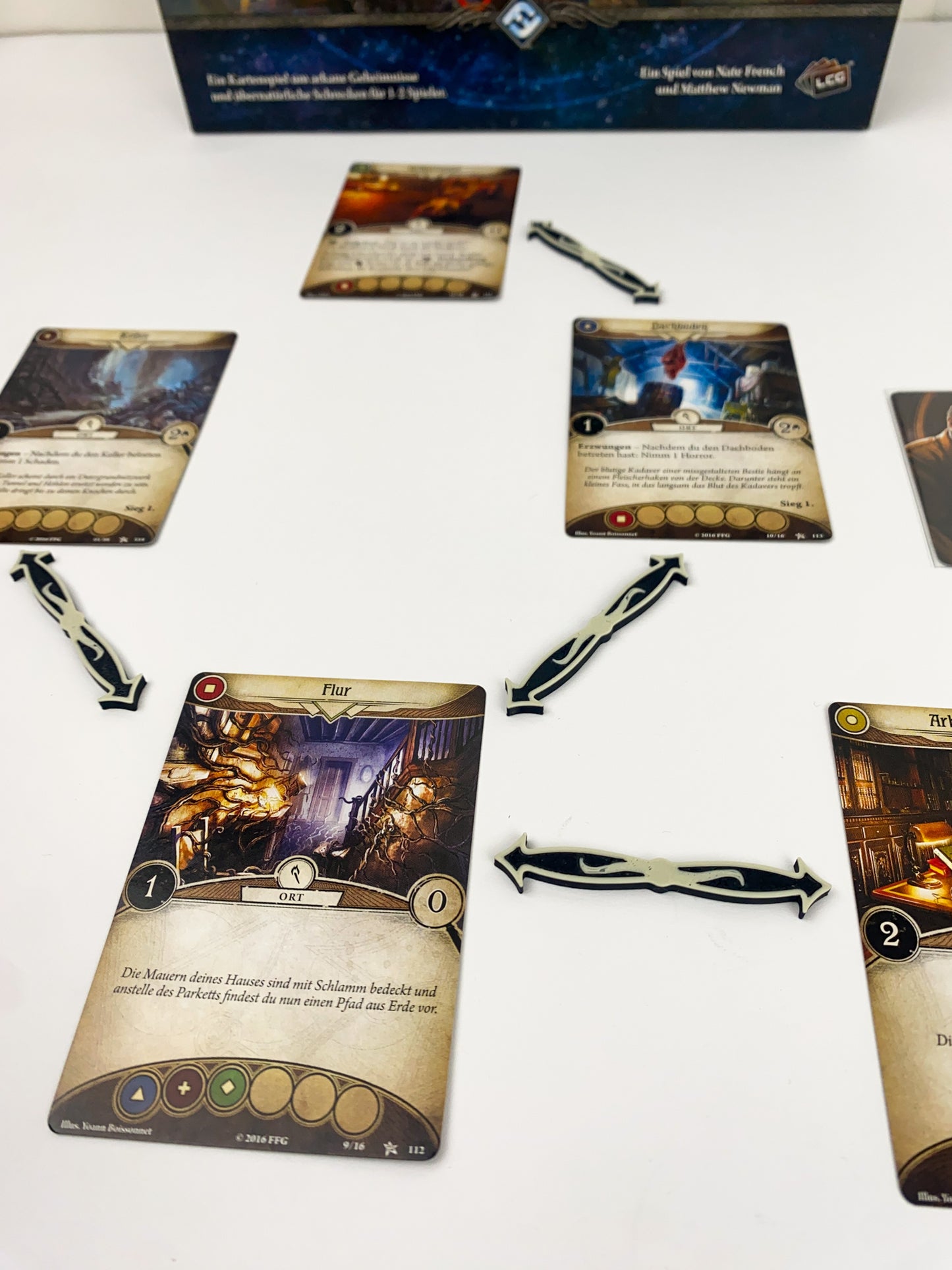 Arkham Horror LCG Verbindungspfeile