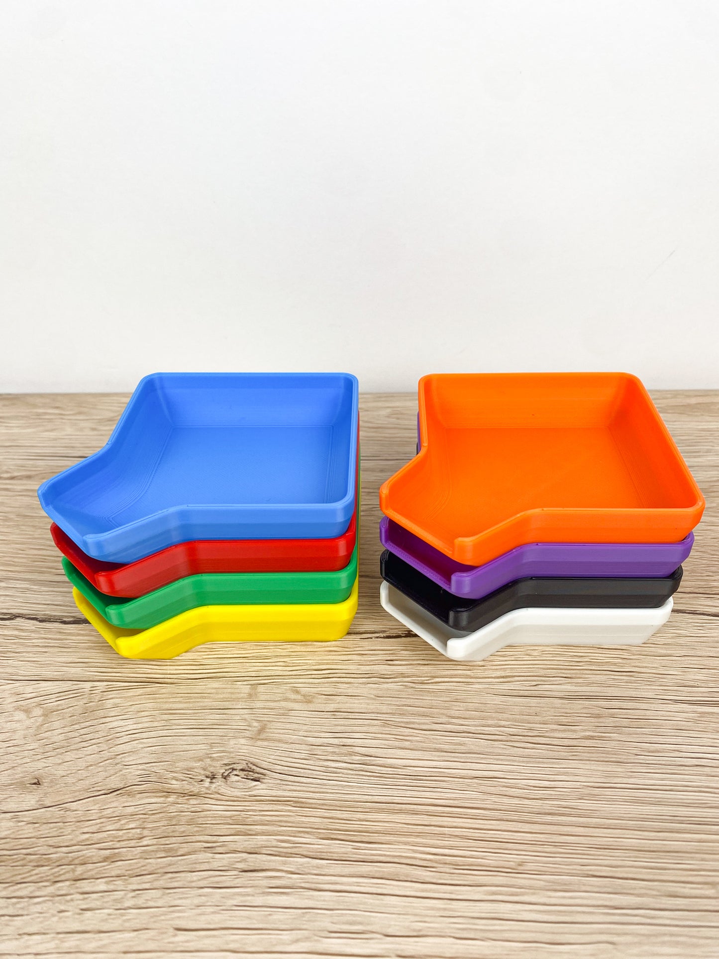 Stackable Token Trays with Funnel