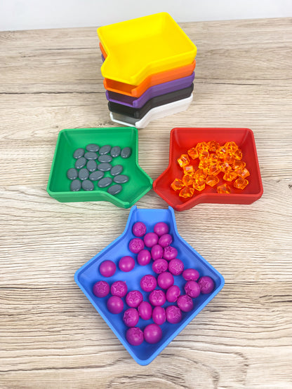 Stackable Token Trays with Funnel
