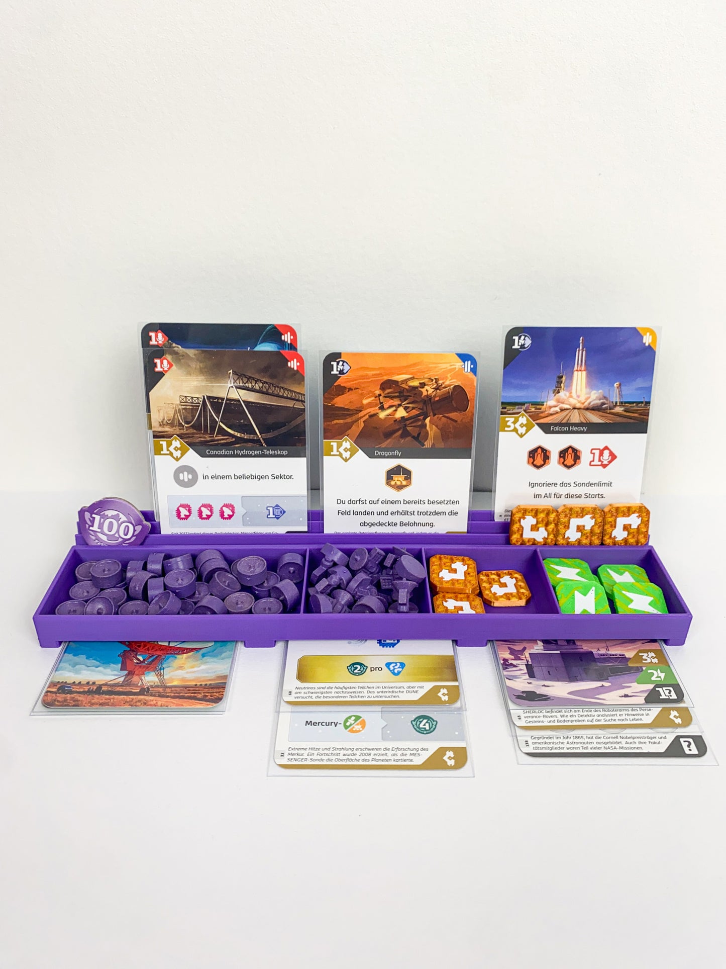 4x SETI Token und Kartenhalter - Token & Card Holder