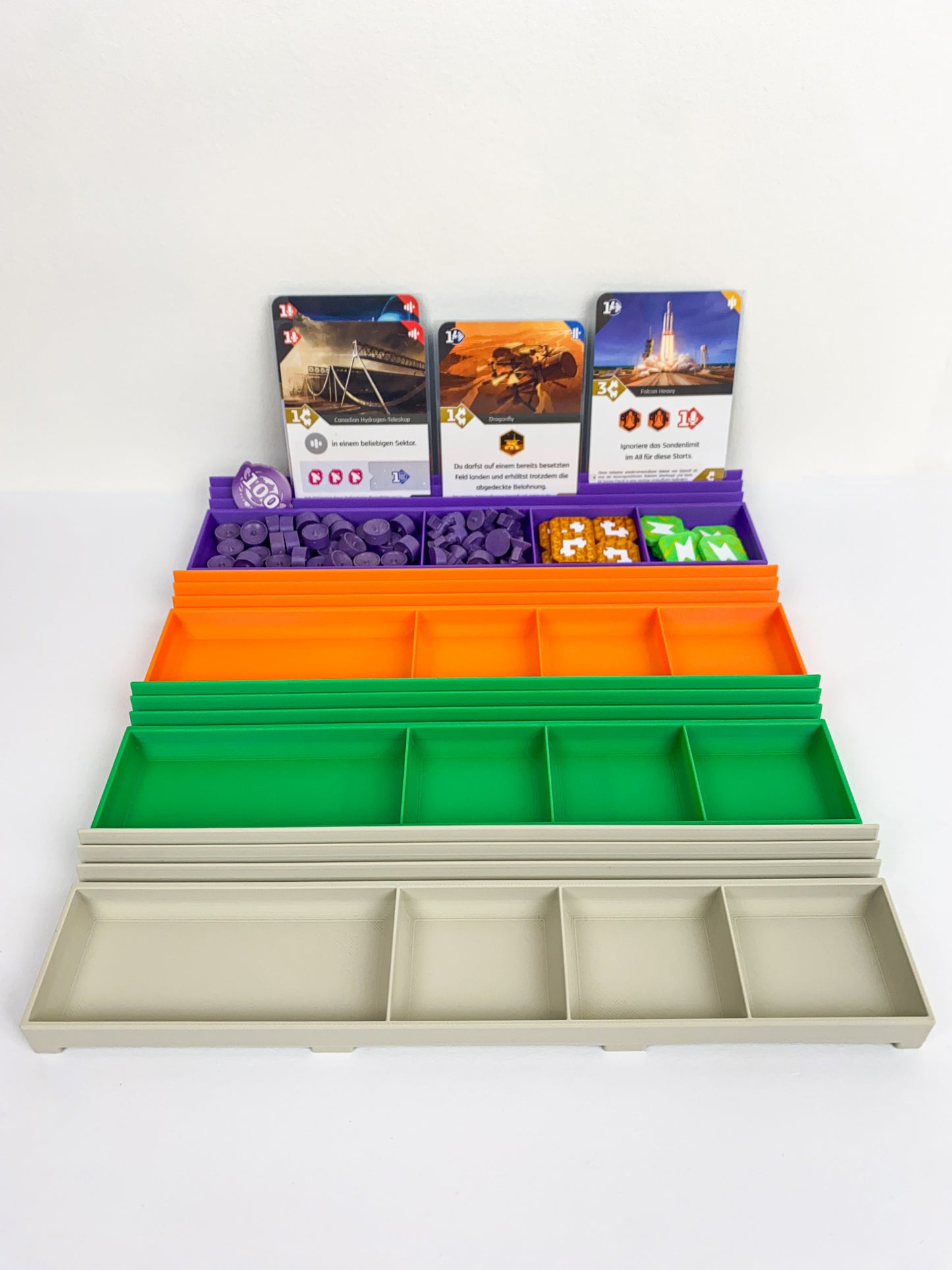 4x SETI Token und Kartenhalter - Token & Card Holder