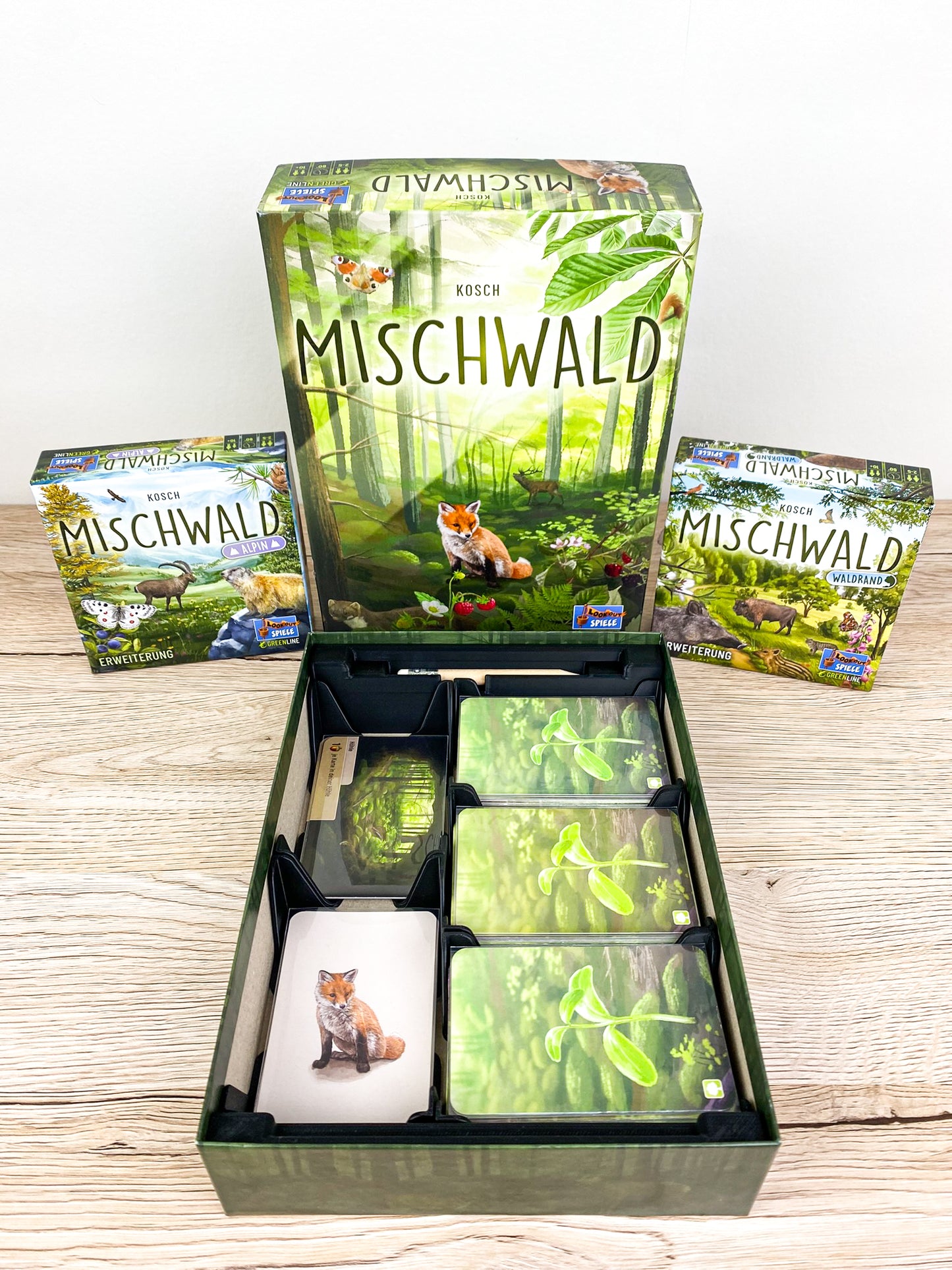 Mischwald Insert als Kartenhalter