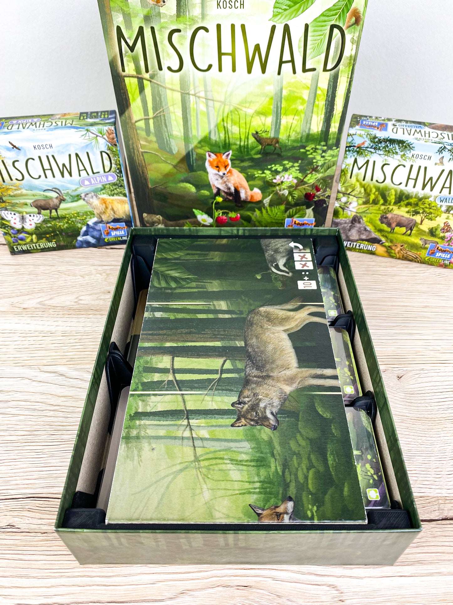 Mischwald Insert als Kartenhalter