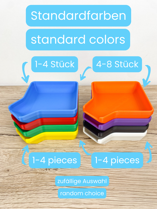Stapelbare Token Trays mit Trichter