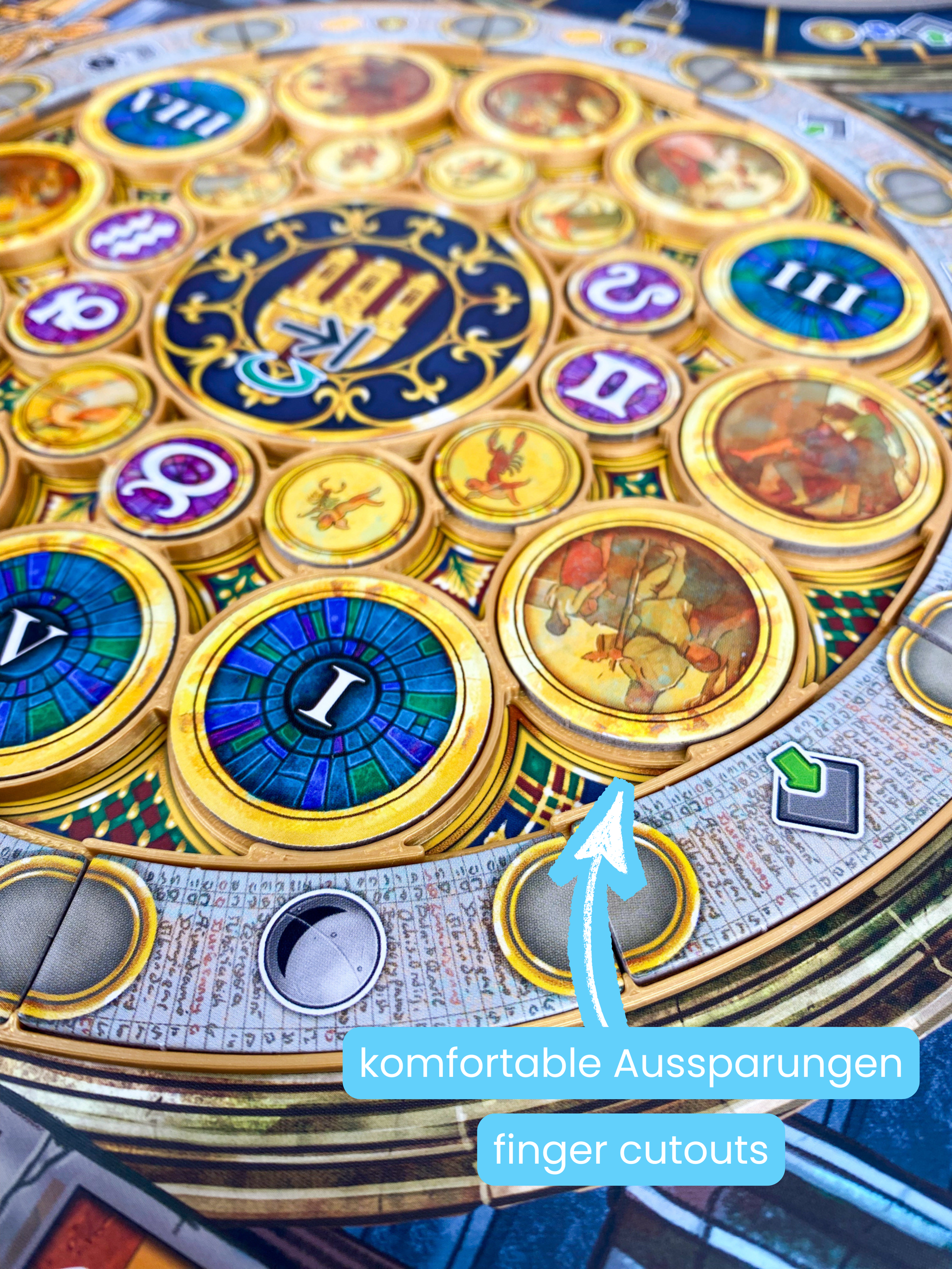 Orloj Insert Detailansicht Kalendarium (Horologium)