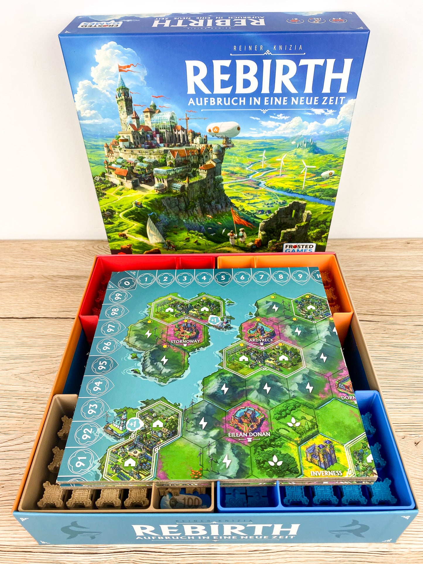 Rebirth Insert Aufbau vierter Schritt Spielplan