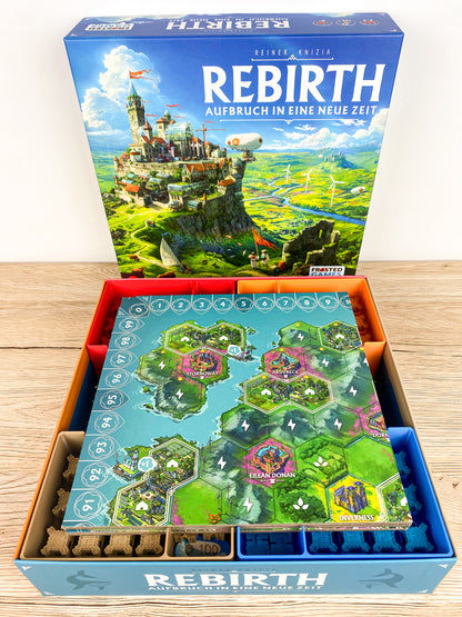 Rebirth Insert Aufbau vierter Schritt Spielplan
